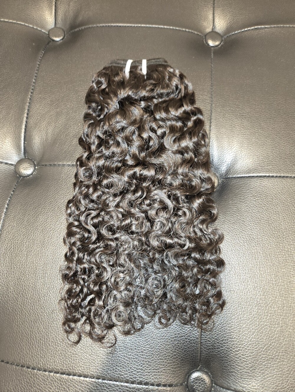 14" Virgin Brazilian Curly Weft Bundle